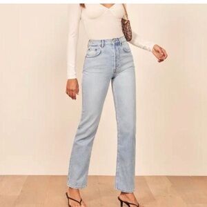 Reformation High Rise Light Blue Jeans